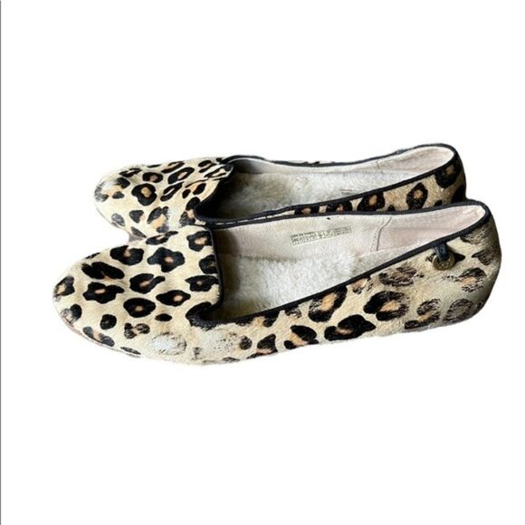 UGG Women's Alloway Leopard Print Slipper Size 7 Soft Lining Slip Ons - Picture 1 of 10